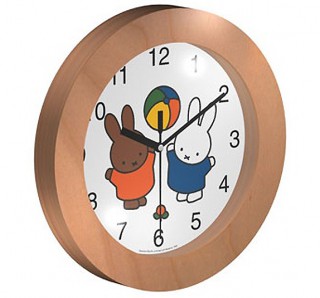 Miffy Wanduhr Holz