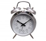Miffy Retro-Wecker silber