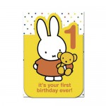 Miffy Karte - "1st birthday!"